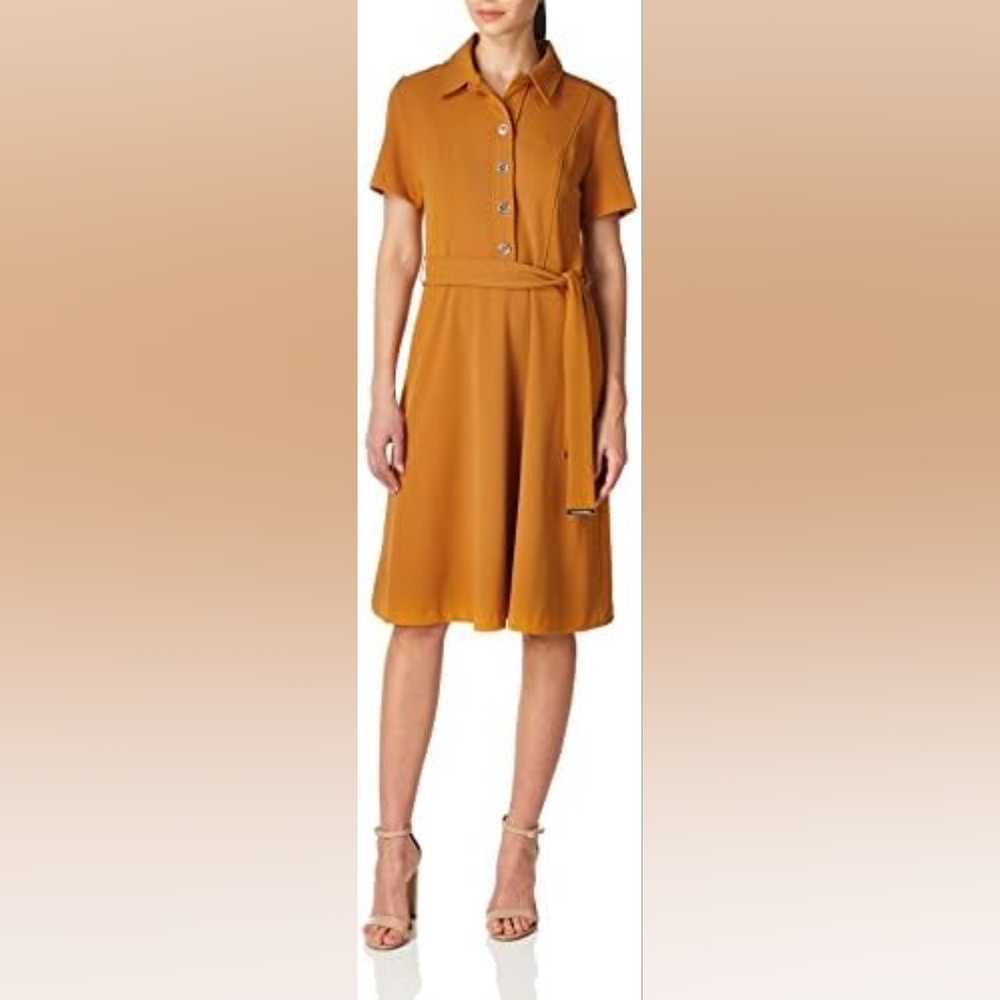 Tommy Hilfiger Women's Scuba Shirt Dress    Size 4  NWT